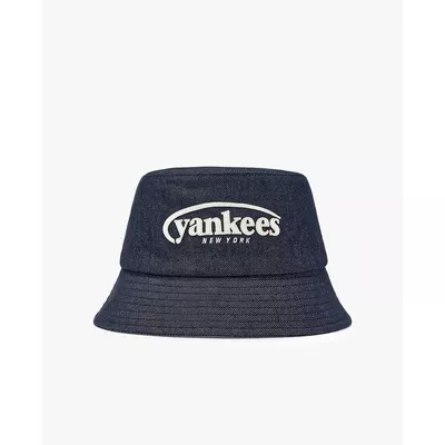MLB - Nón bucket unisex Vintage Denim Curve Logo_3AHTV026N-50INS