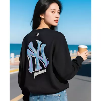 MLB - Áo sweatshirt unisex cổ tròn tay dài Colorful Mega Logo_3AMTB3254-50BKS