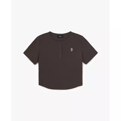 MLB - Áo croptop nữ cổ tròn tay ngắn Vintage_3FTSB1063-43BRD