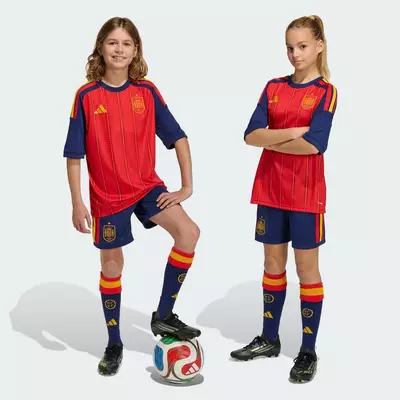 adidas Bóng đá Quần Short Sân Nhà Tây Ban Nha 26 Cho Trẻ Em Trẻ em Màu xanh da trời JZ5760