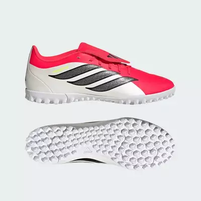 adidas Bóng đá Giày Đá Bóng Sân Cỏ Nhân Tạo Lưỡi Gà Gập Predator Club Unisex Đỏ JR5911