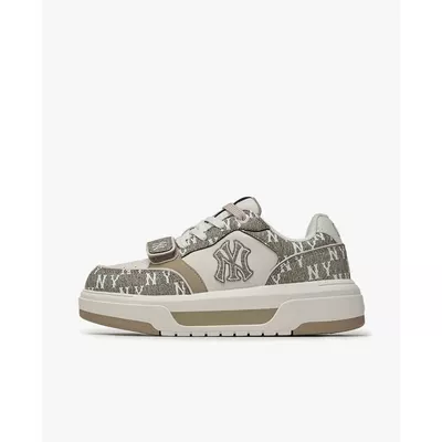 MLB - Giày sneakers unisex cổ thấp Chunky Liner Denim Monogram_3ASXM026N-50BGS
