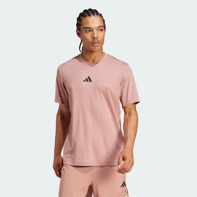 adidas Gym & Training PrimeLift 3-Stripes Tee Men Pink JI8217