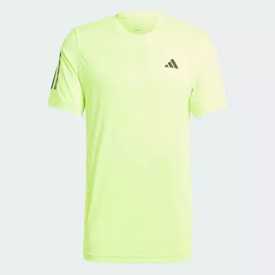 adidas Quần vợt Áo Thun Tennis 3 Sọc Club Nam màu xanh lá IS8110