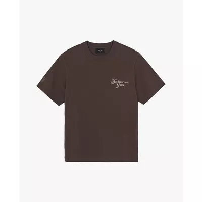 MLB - Áo thun unisex tay ngắn Sheriff Lettering Semi_3ATSB8263-14BRD