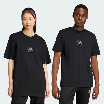 adidas Phong cách sống Áo Thun Graphic Lounge Pizza Nam Đen JM0347
