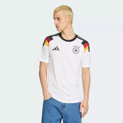 adidas Bóng đá Áo Đấu Cổ Vũ Sân Nhà Đội Tuyển Đức 26 Nam trắng JZ4556
