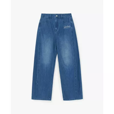 MLB - Quần jeans nữ ống rộng Varsity Series_3FDPV0261-50INS