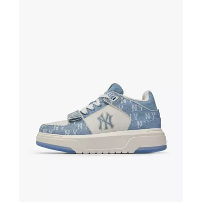 MLB - Giày sneakers unisex cổ thấp Chunky Liner Denim Monogram_3ASXMDM6N-50BLS