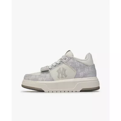 MLB - Giày sneakers unisex cổ thấp Chunky Liner Denim Monogram_3ASXMDM6N-50GRS