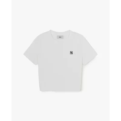 MLB - Áo croptop nữ cổ tròn tay ngắn Vintage_3FTSB0663-50WHS