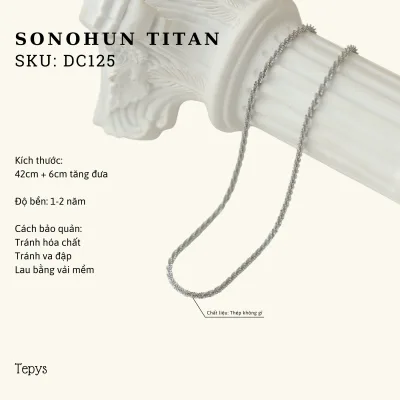 Dây Chuyền Sonohun Titan Silver