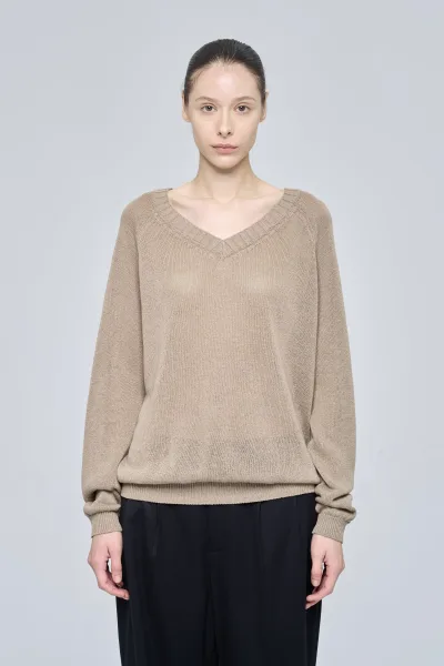 CLOVER TOP - TAUPE