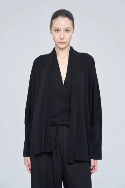 LILOU CARDIGAN - BLACK