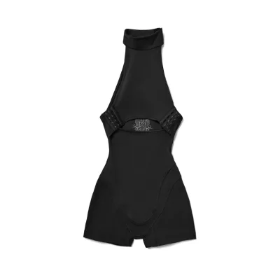 CAT TATTOO BLACK PLAYSUIT