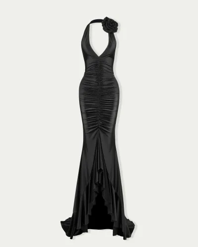 Giorgia Halter Ruched Dress