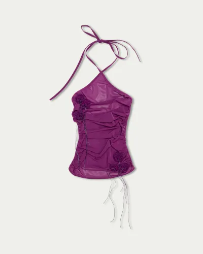 Violet Halterneck Top