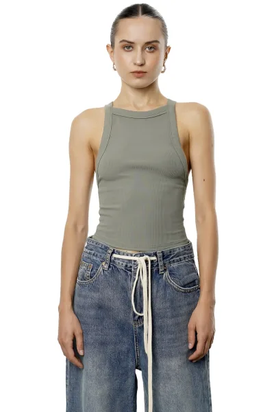 NORA TOP - OLIVE