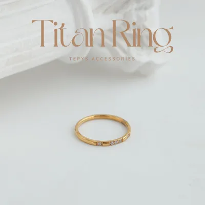 Nhẫn Stone Linemon Titan Gold