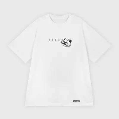 Áo thun Grimm DC raccoon // White