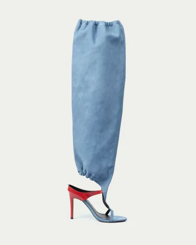 Fabella Cut-out Knee-High Heels