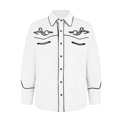 White Moment Western Cowboy Shirt