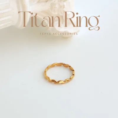 Nhẫn Leaf Titan Gold