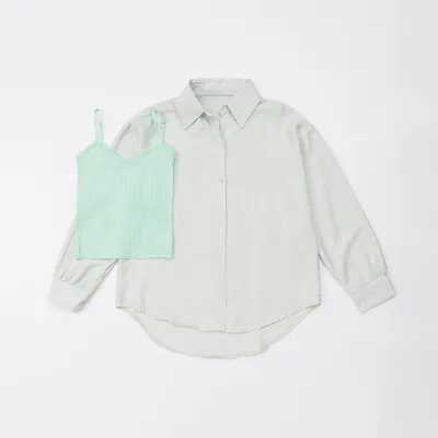 ÁO SƠ MI NỮ - TOTODAY - LONG SLEEVED 01512