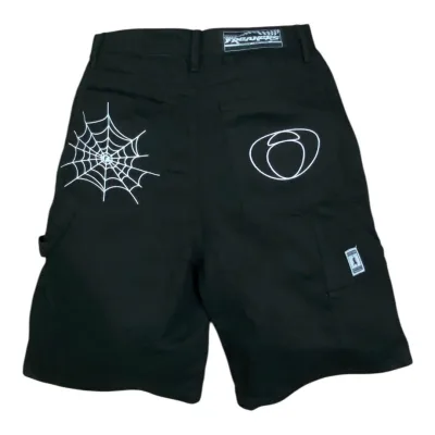 NWO LOGO JORTS (SOLID BLACK)