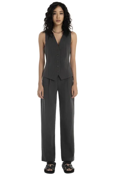 PATRIC TROUSER - GREY STRIPED