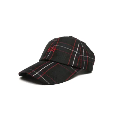 Checked Baseball Cap