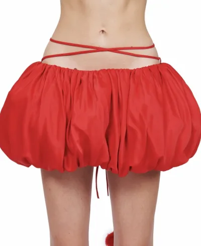Candy Red Bloomers Mini Skirt