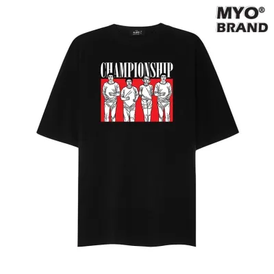Áo Thun Nam Hàng Hiệu MYO Vải Cotton In Hình Champion Ship 2691