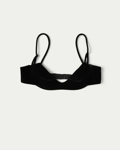 Slick Velvet Demi Bra Top
