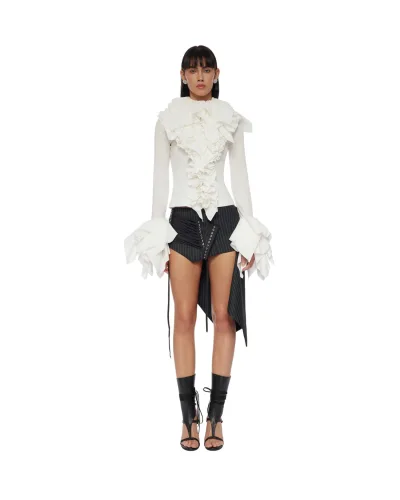 Snowbird Ruffle Blouse