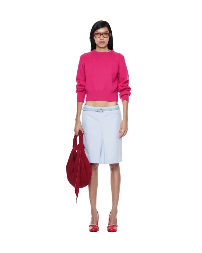 Slipstream Front-slit Straight Midi Skirt