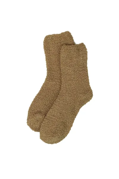 COSY KNIT SOCKS - TAN