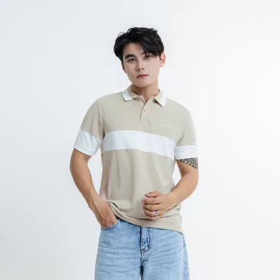 ÁO POLO NAM - TOTODAY - REGULAR FIT KNITTED STRIPE