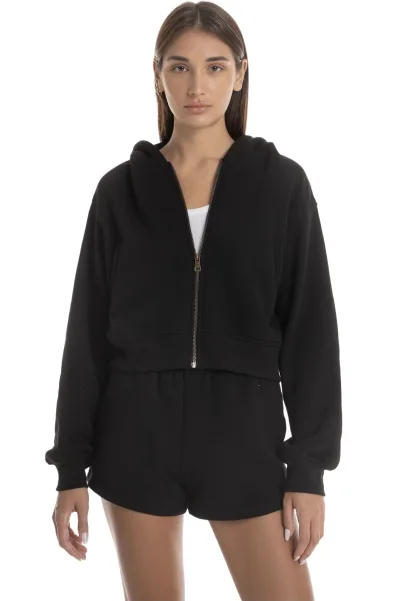 ALEX HOODED JACKET - BLACK