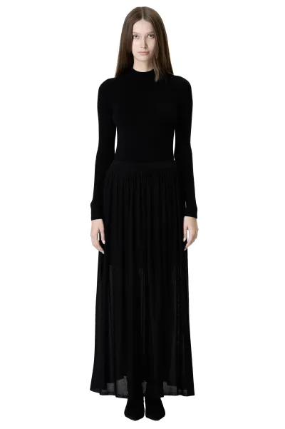 TWILL SKIRT - BLACK