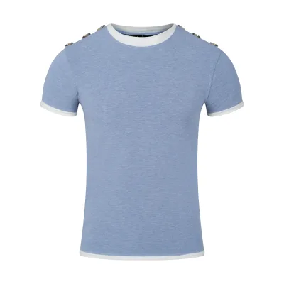 Mute Button Tshirt (Blue Ash)