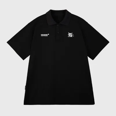 Polo Rồng Oversize fit | Black