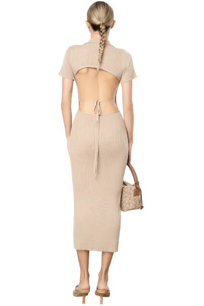 ANDIE DRESS - LIGHT BROWN