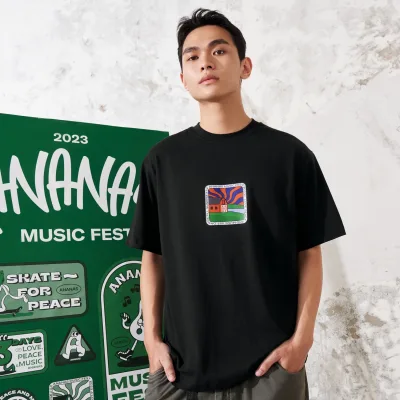 Graphic Tee - Dance Till Sunrise - Jet Black