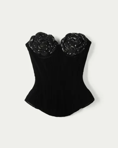 Subdued Velvet Bustier Corset