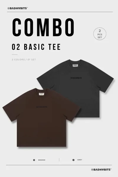 [COMBO 2 ÁO - SIZE S] ÁO THUN CLASSIC BOXY TEE
