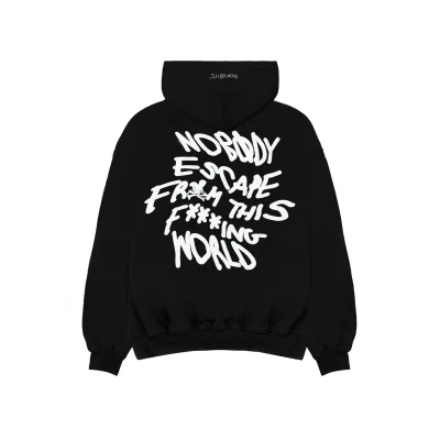 NOBODY HOODIE BLACK