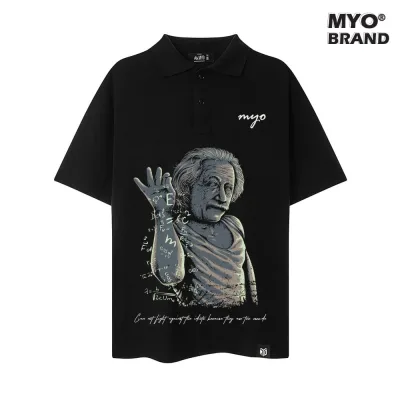Áo Polo Form Rộng MYO In Albert Einstein Q013