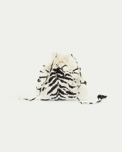 Bengal Hand-Embellished Drawstring Bag