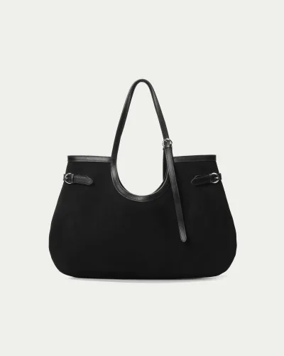Membrane Suede Shoulder Bag